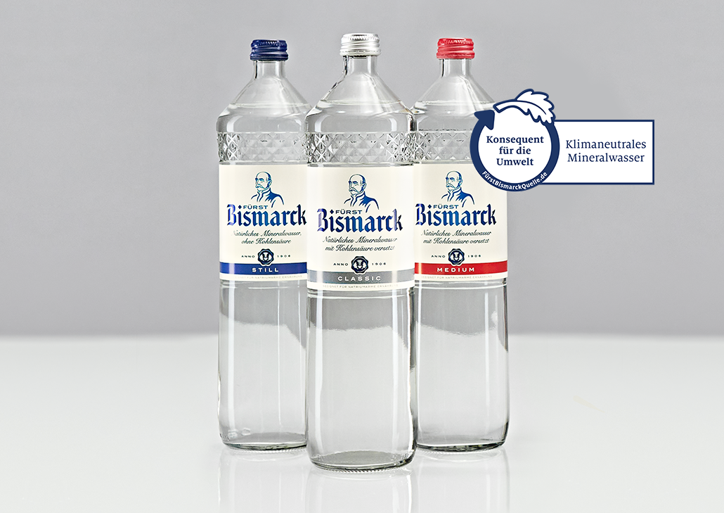 Fürst Bismarck - Klimaneutrales Mineralwasser Logo