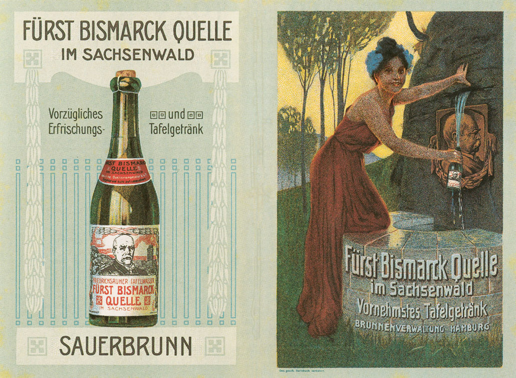 Historische Werbung für Fürst Bismarck